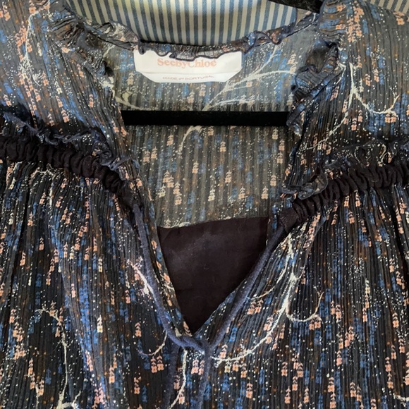 See by Chloe floral cotton peasant blouse - Picture 4 of 6